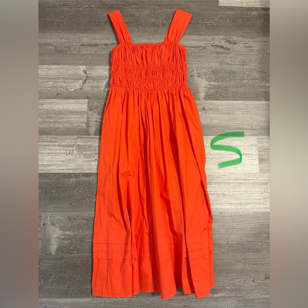 Vibrant red Orange Maxi Dress